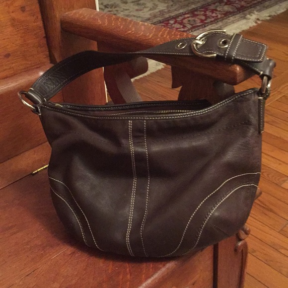 Coach Brown leather bag - Picture 1 of 3